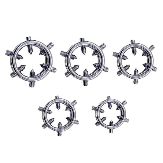 Metal 6 Spiked Cock Ring