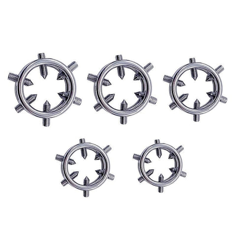Metal 6 Spiked Cock Ring by BDStyle - Cock Rings
