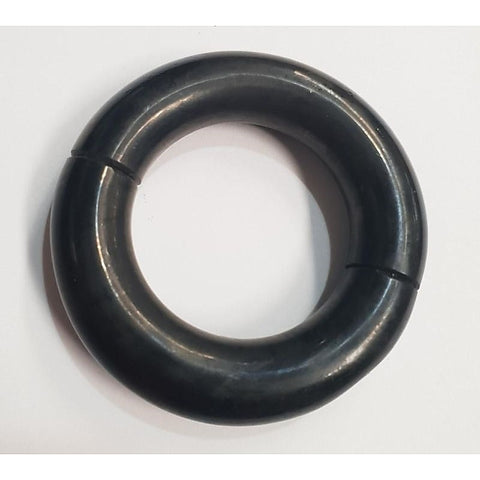 Oval Ball Stretcher Black Metal by Hell's Couture - Cock Rings