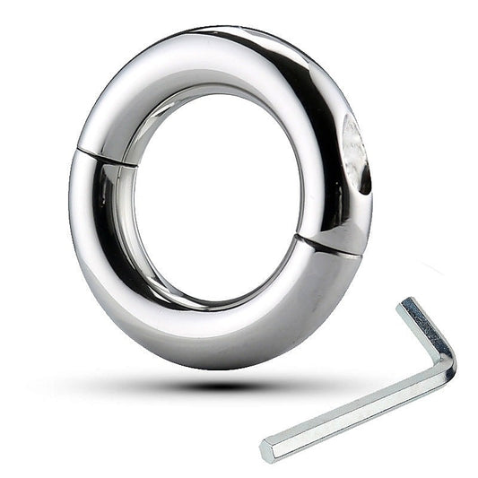 Loopy Smooth Steel Cock Ring