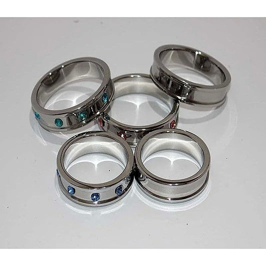 Deep Shallow Cock Ring 55mm Diamond - Cock Rings