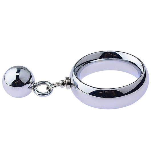Testicle Stretcher With Steel Ball - Cock Rings