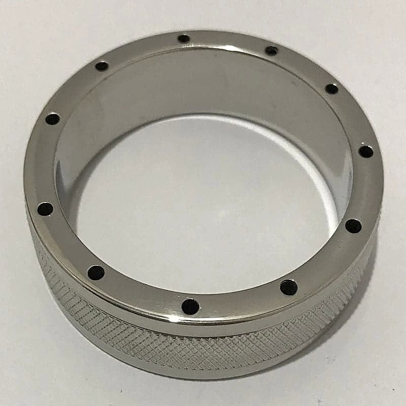 Cool & Knurl Steel Cock Ring by Hell's Couture - Cock Rings