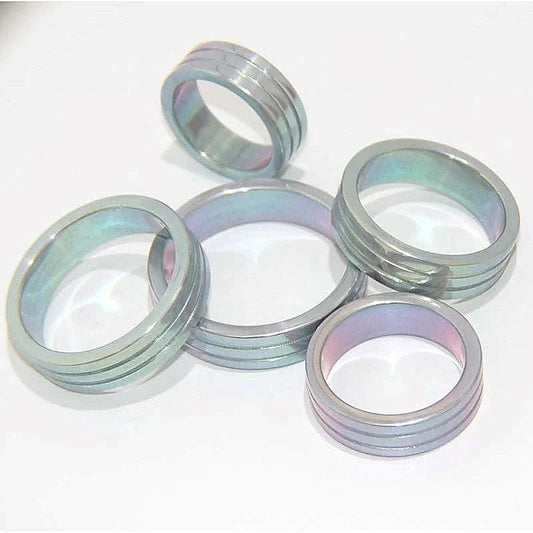Aluminium Groove Cock Ring - Cock Rings