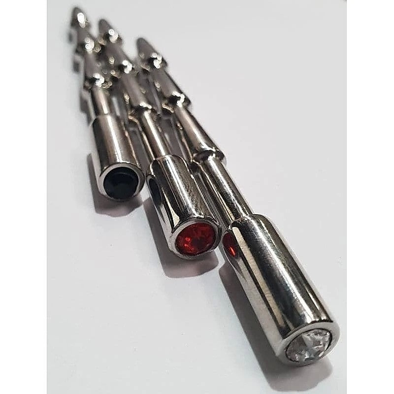 Ameblo Cock Plug Jewelled Four Stages by Hell's Couture - Penis Plugs
