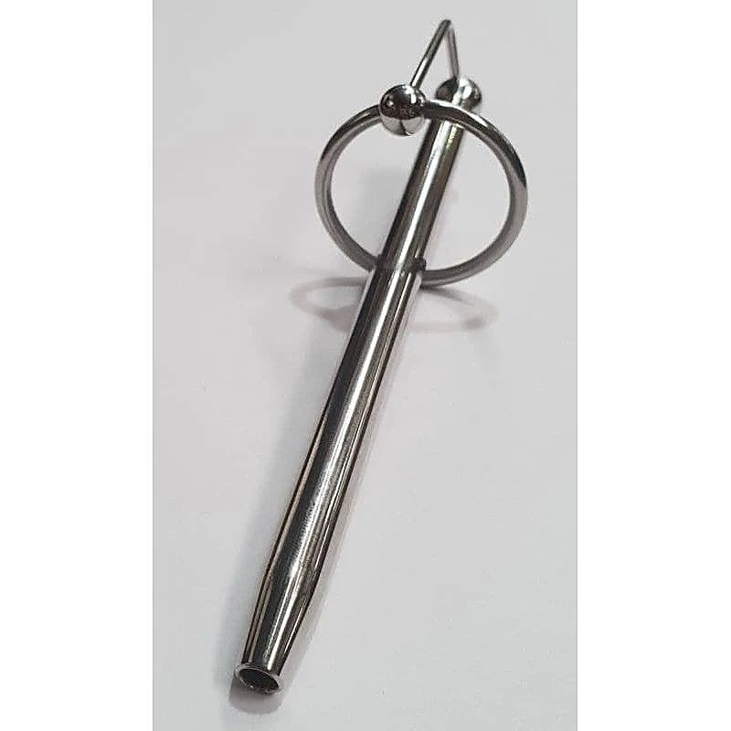 Cracked Steel Princes Wand and Glans Ring by Hell's Couture - Penis Plugs