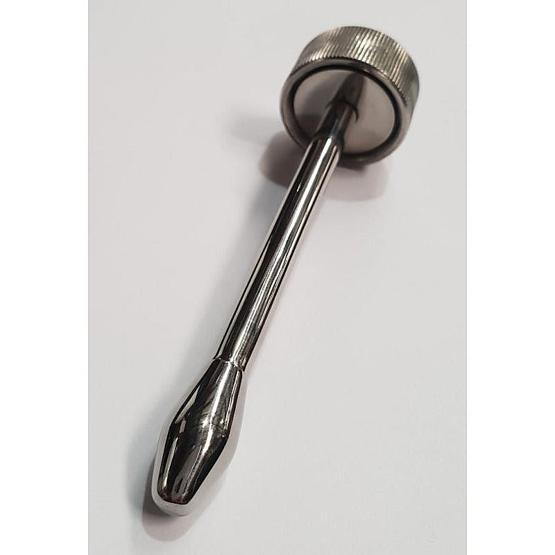 Steel Vibrating Urethral Plug Medium by Hell's Couture - Penis Plugs