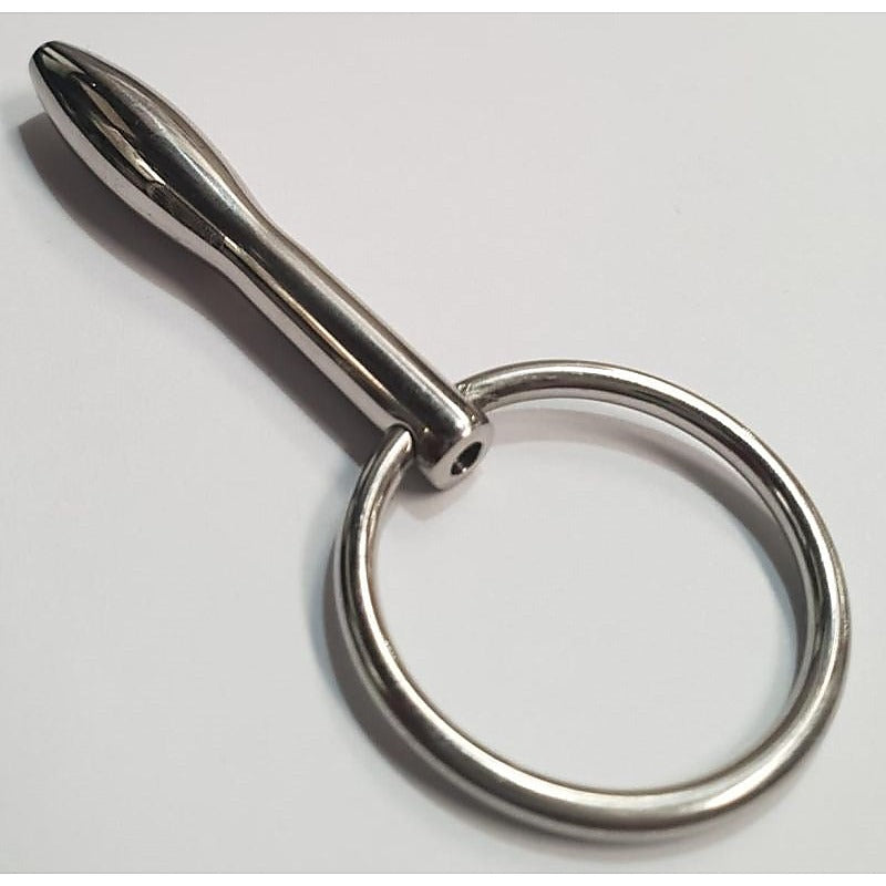 Penis Plug Cum Thru with Ring by Hell's Couture - Penis Plugs