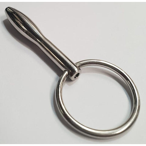Penis Plug Cum Thru with Ring by Hell's Couture - Penis Plugs