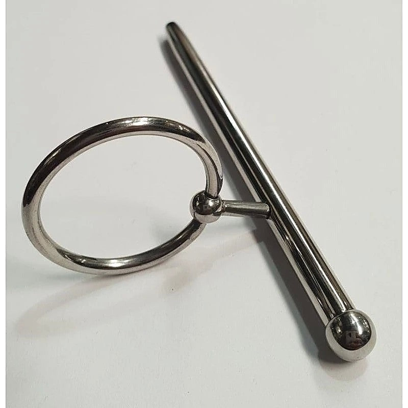 Prince Albert Penis Plug With Ball by Hell's Couture - Penis Plugs