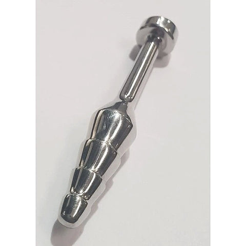 Sex Ribbed and Tapered Penis Plug by Hell's Couture - Penis Plugs