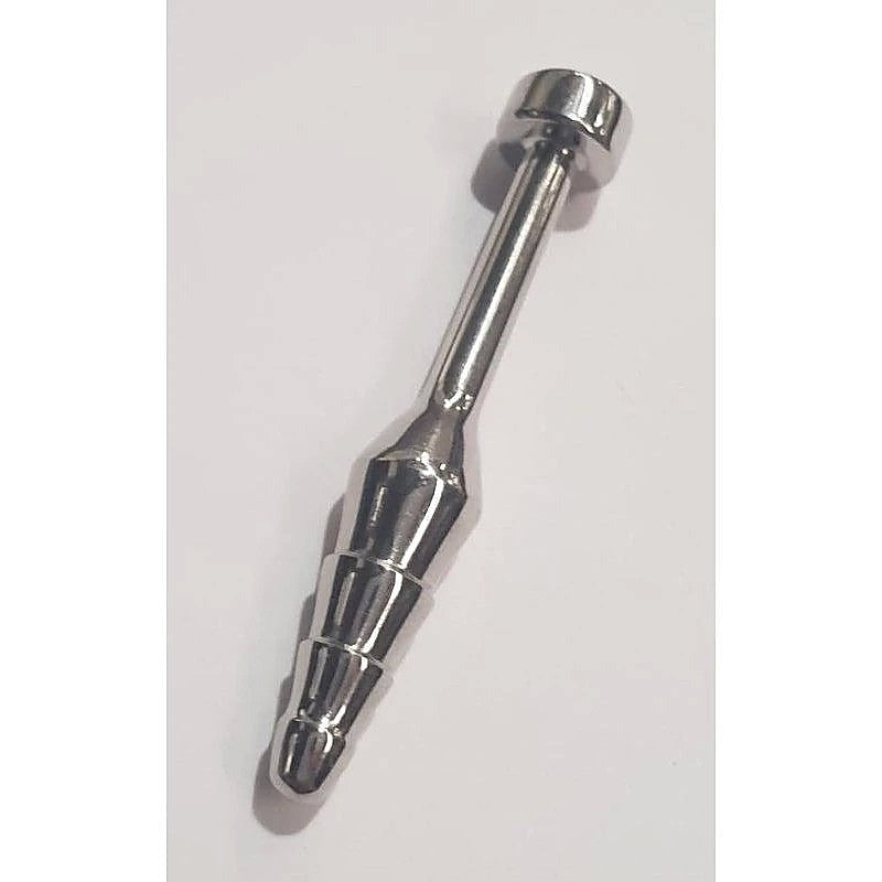 Sex Ribbed and Tapered Penis Plug by Hell's Couture - Penis Plugs