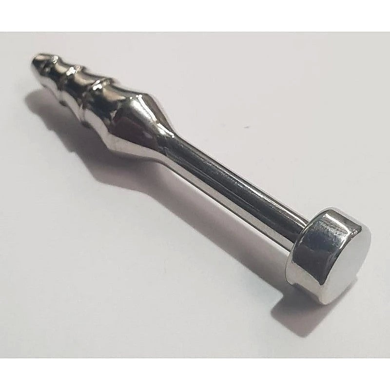 Sex Ribbed and Tapered Penis Plug by Hell's Couture - Penis Plugs