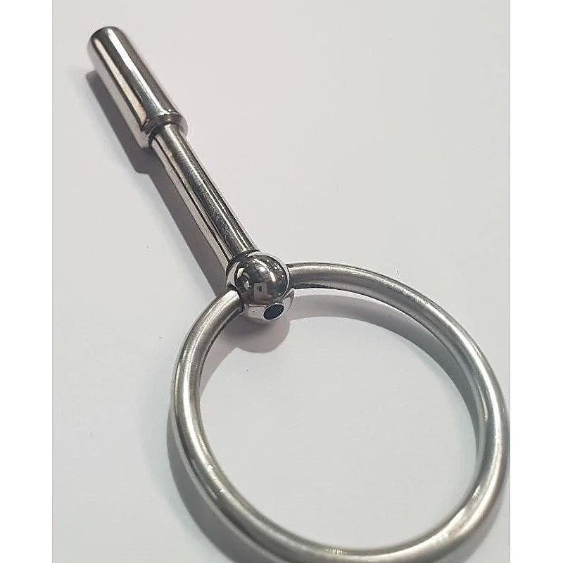 UTube Slender Two Stage Penis Plug with Ring - Penis Plugs
