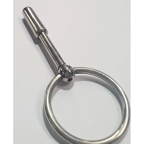 UTube Slender Two Stage Penis Plug with Ring - Penis Plugs