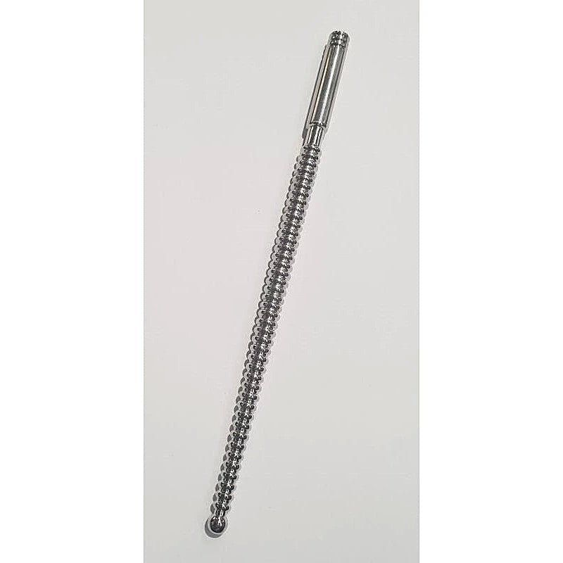 Urethral Ribbed Dominator Grooving Sound 179mm x 5-8mm - Penis Plugs