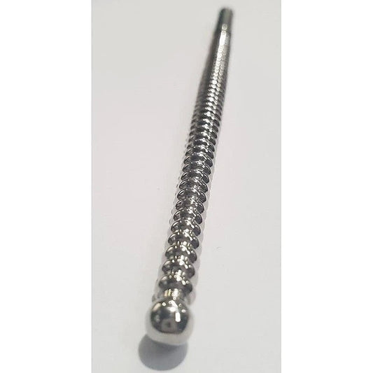 Urethral Ribbed Dominator Grooving Sound 179mm x 5-8mm - Penis Plugs