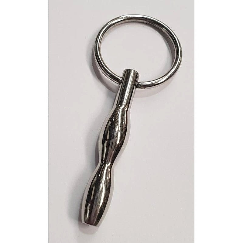 Ripple Cum Thru Penis Plug With Glans Ring by Hell's Couture - Penis Plugs