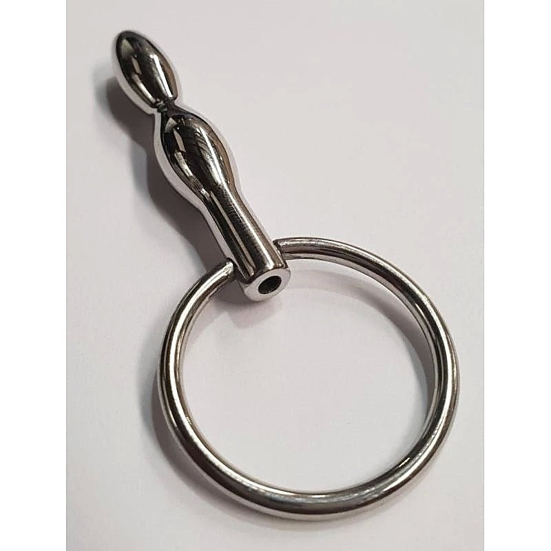Ripple Cum Thru Penis Plug With Glans Ring by Hell's Couture - Penis Plugs