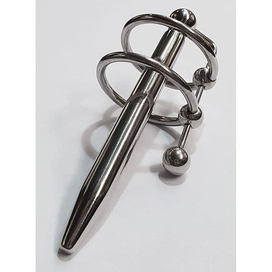 Dual-Ring Urethral Delight - Elevate Your Intimate Exploration - Penis Plugs