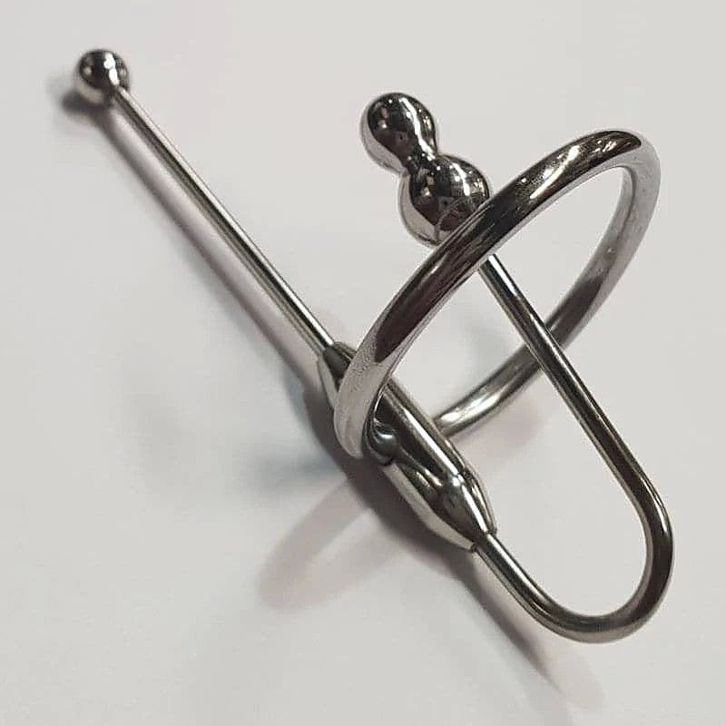 Deluxe Urethral Plug & Ring Set By Hell'S Couture - Penis Plugs