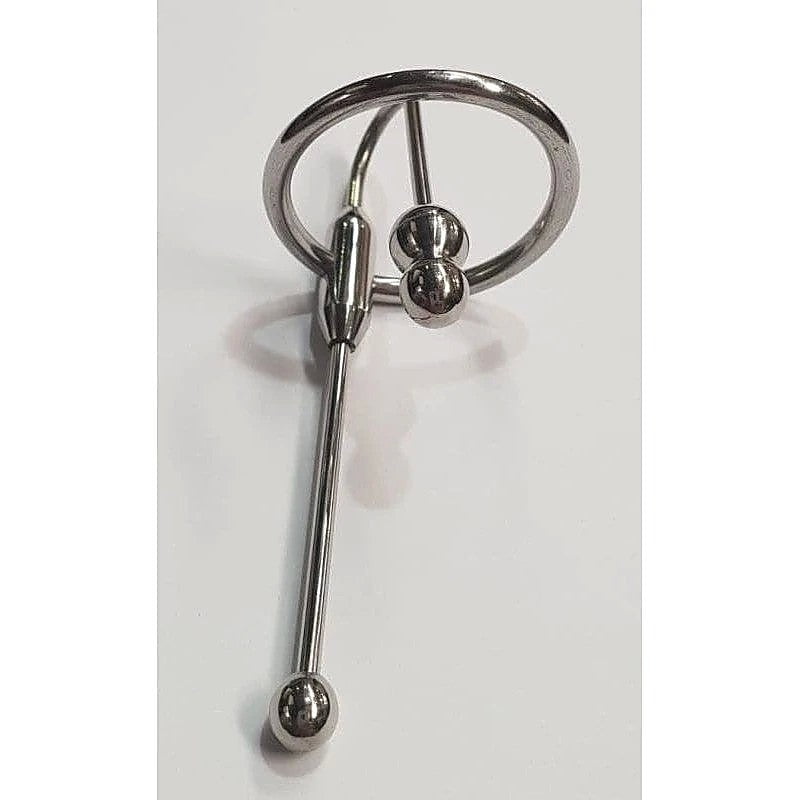 Deluxe Urethral Plug & Ring Set By Hell'S Couture - Penis Plugs