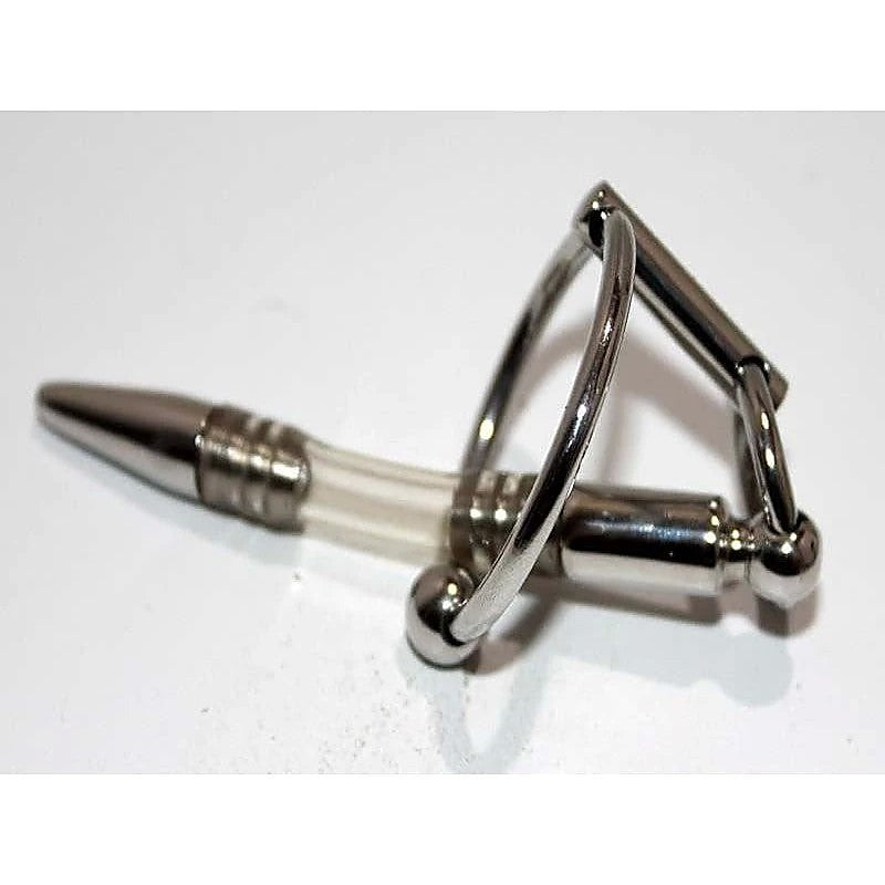 Flexible Penis Plug With Steel Glans Ring - Penis Plugs