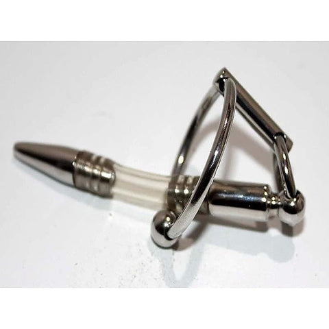Flexible Penis Plug With Steel Glans Ring - Penis Plugs