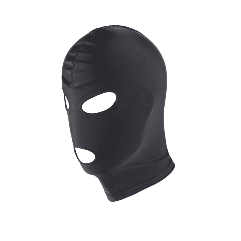 Love In Leather Open Eye & Mouth Design Hood - Bondage Hoods