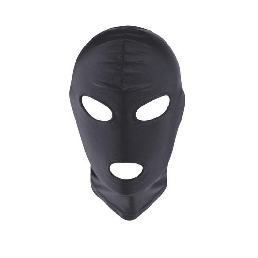 Love In Leather Open Eye & Mouth Design Hood - Bondage Hoods