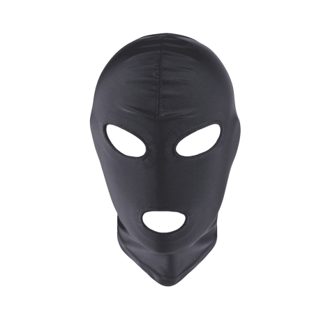 Love In Leather Open Eye & Mouth Design Hood - Bondage Hoods