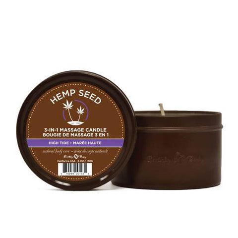 Earthly Body Hemp Seed 3-In-1 Adult Massage Candle 170 g - Sex Pheromones and Perfumes