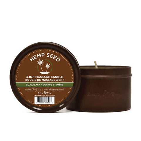 Earthly Body Hemp Seed 3-In-1 Adult Massage Candle 170 g - Sex Pheromones and Perfumes