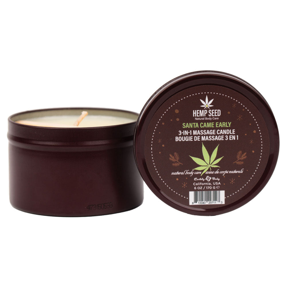 Earthly Body Hemp Seed 3-In-1 Adult Massage Candle 170 g Sex Pheromones and Perfumes