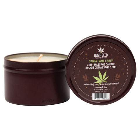 Earthly Body Hemp Seed 3-In-1 Adult Massage Candle 170 g - Sex Pheromones and Perfumes