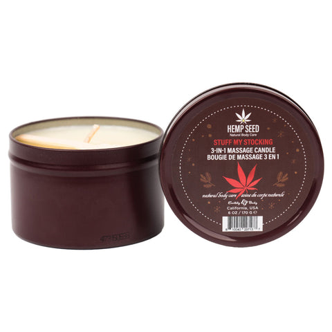 Earthly Body Hemp Seed 3-In-1 Adult Massage Candle 170 g - Sex Pheromones and Perfumes