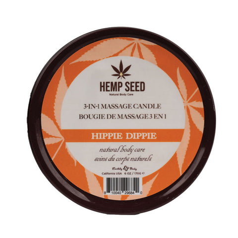 Earthly Body Hemp Seed 3-In-1 Adult Massage Candle 170 g - Sex Pheromones and Perfumes