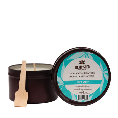 Earthly Body Hemp Seed 3-In-1 Adult Massage Candle 170 g - Sex Pheromones and Perfumes