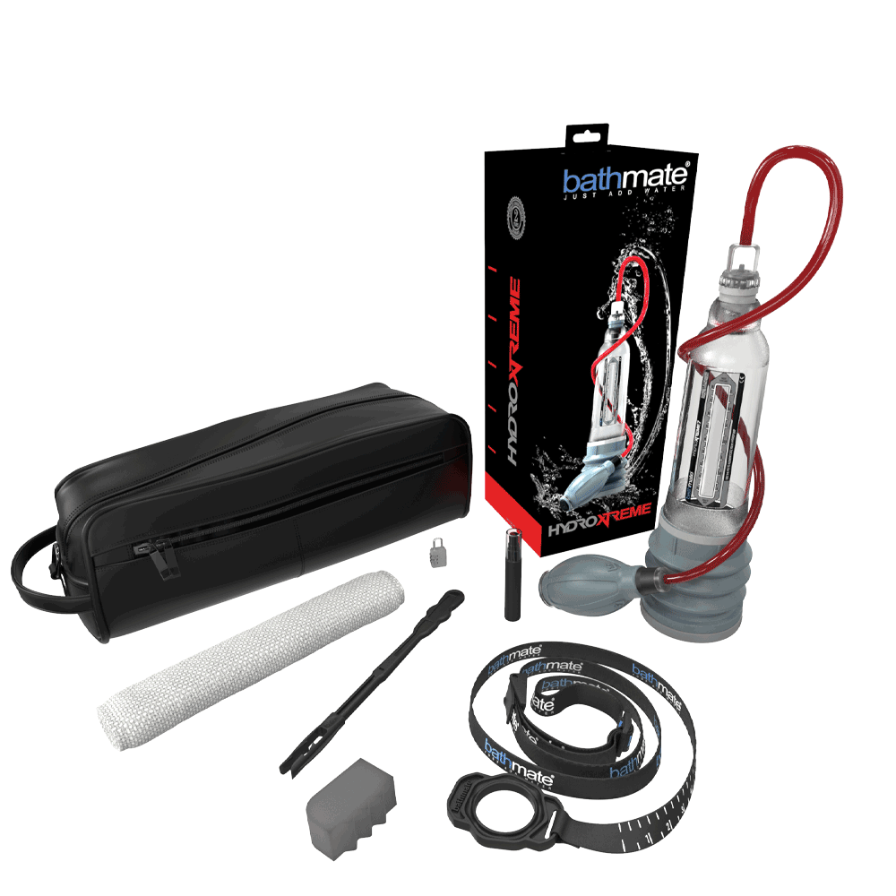 Bathmate Hydroxtreme7 Hydro Penis Pump and Kit Clear Penis Pumps And Stretchers