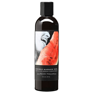 Earthly Body Edible Massage Oil 237ml - Oil Based Lubes