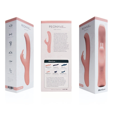 Fleshlight Herspot Peony Bloom Multi Functions G-Spot Rabbit Vibrator - Rabbit Vibrators