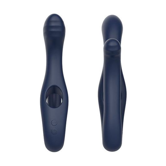 Adam and Eve TWISTED TEMPTATIONS USB Rechargeable Bendable Dual Vibrator Navy Blue - G-Spot Vibrators