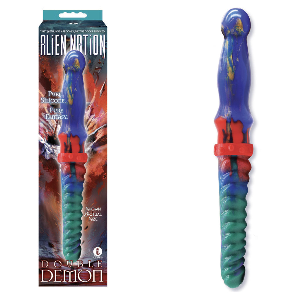 Icon Brands Alien Nation Double Demon Fantasy Double Dildo Non-Realistic Dildos