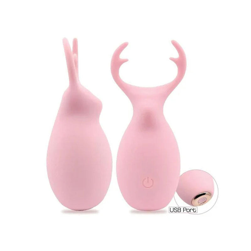 Icon Brands Buzzy Buddy Hello My Deer Clitoral Stimulator Clit Ticklers and Pulsators