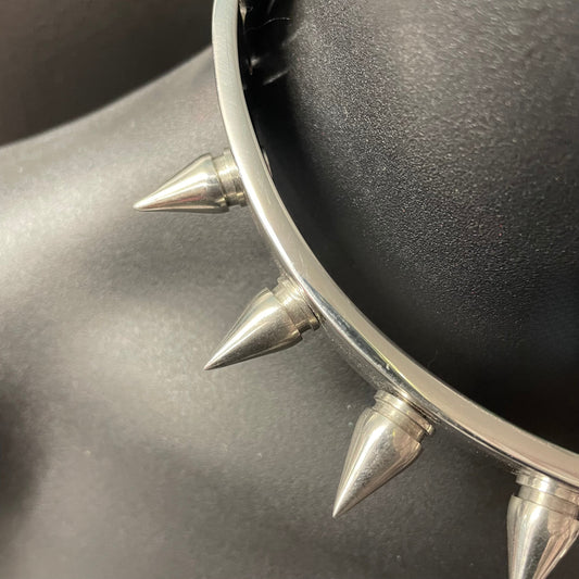 Spiked Metal BDSM Collar - Collars and Leads