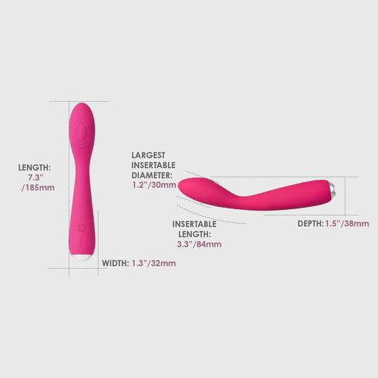 Svakom Iris Flexible Clitoral and G-Spot Silicone Vibrator - Waterproof Vibrators