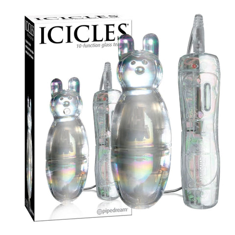 Pipedream Icicles No 33 Vibrating Glass Massager - Clit Ticklers and Pulsators