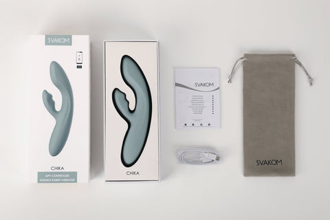 Svakom Chika App Controlled Interactive Rabbit Vibrator - Rabbit Vibrators