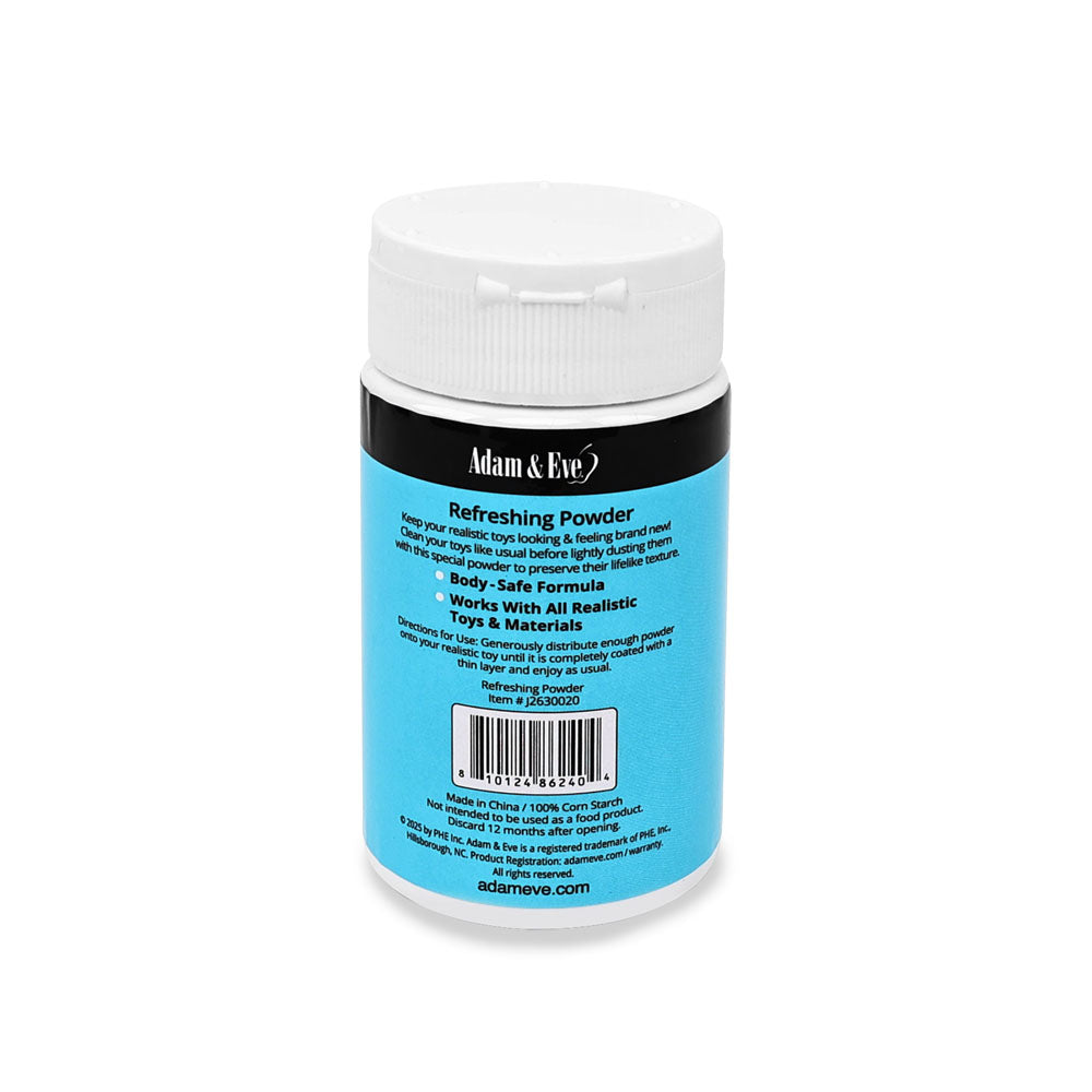 Adam & Eve REFRESHING POWDER for Realistic Toys 60 ml - Adult Toy Cleaner