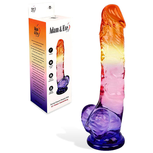 Adam & Eve SUNRISE DREAMS Coloured 24 cm Dong - Realistic Dildos